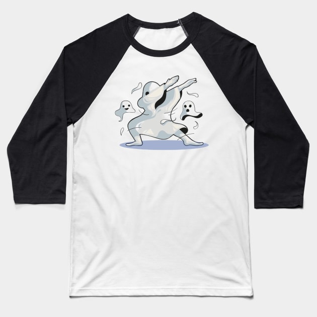 of We Have a Ghost Baseball T-Shirt by Medotshirt